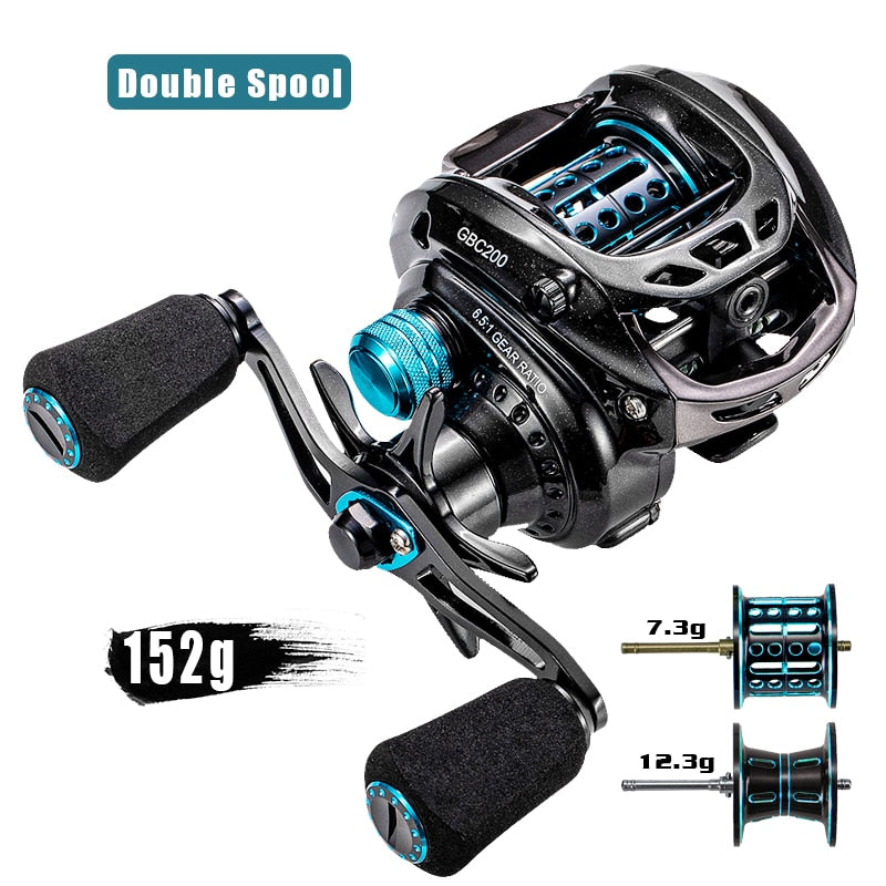 BFS-Bait Finesse System Ultralight 150g Baitcasting Reel. Double Spool 5KG Drag