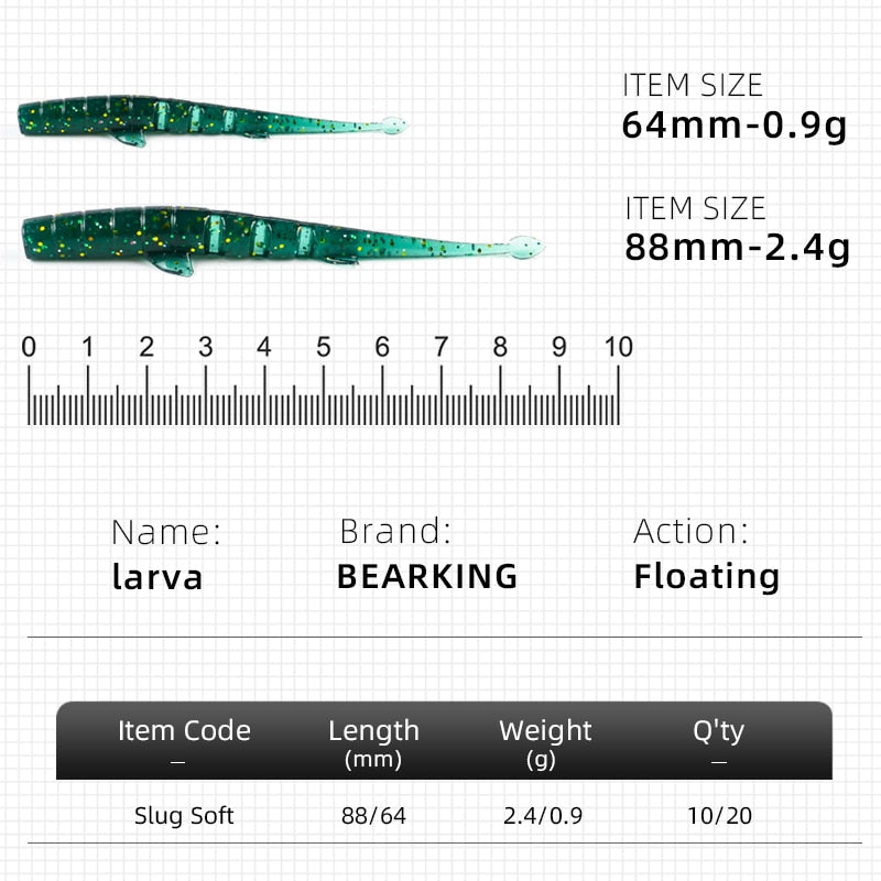 BEARKING UNAGI Slug  64mm 88mm