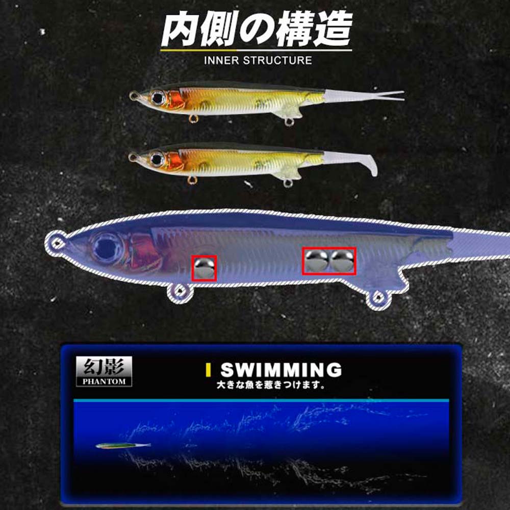 D1 Jerkbait Top water 65mm 4g Long Casting Suspending