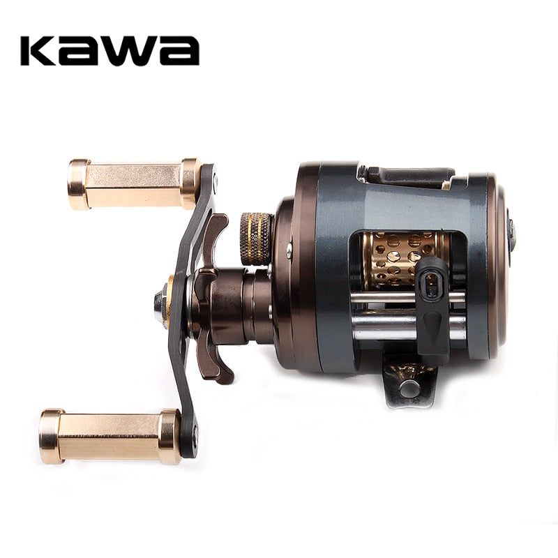 KAWA Round BFS Casting Reel 11+1 Bearings Light Weight Alloy Spool Carbon  Handle