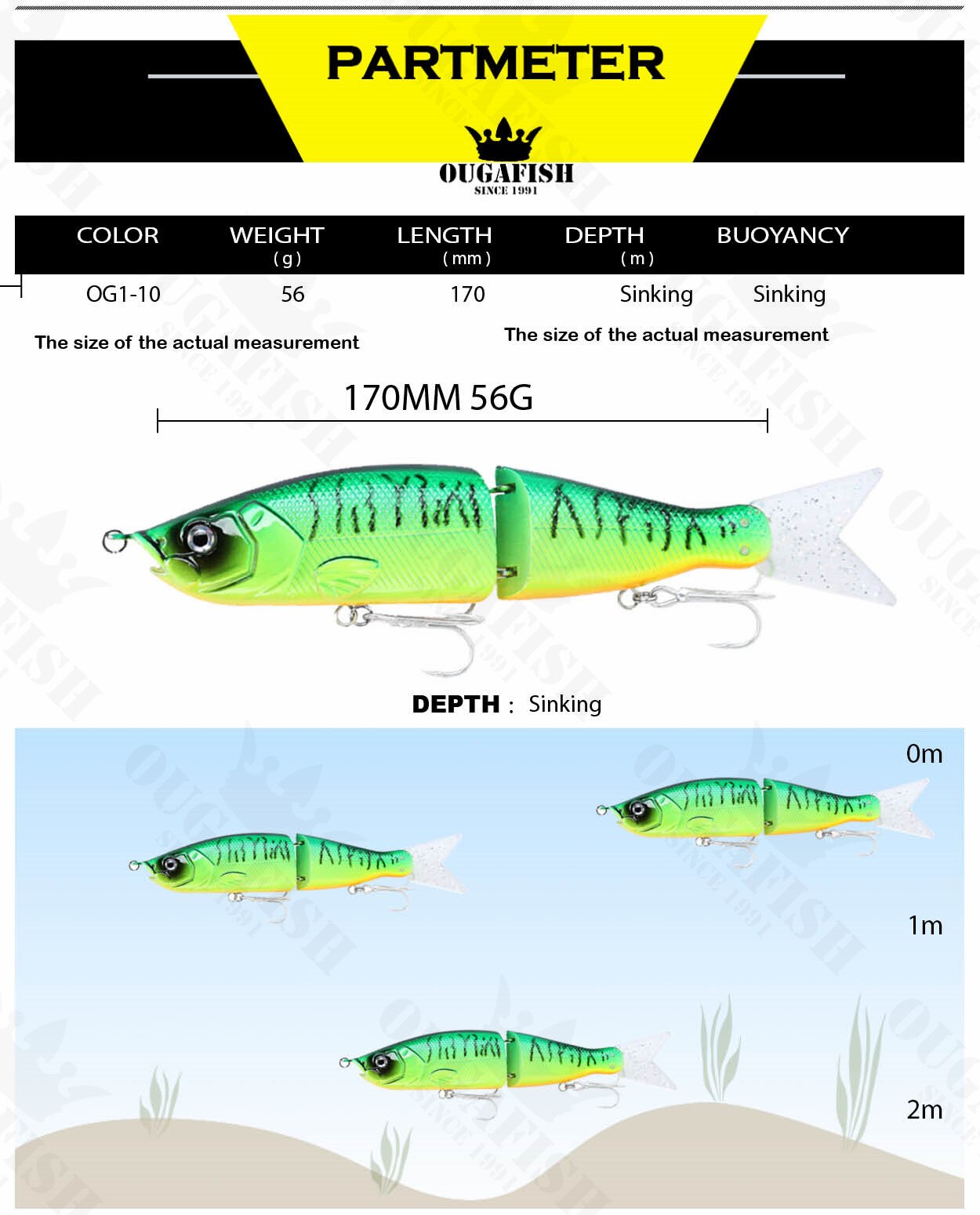 S-Waver Style Glide Bait By Ouga Fish