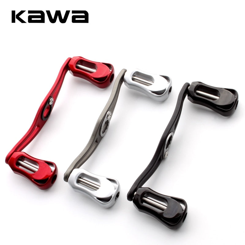 kawa Reel Handle Aluminum Alloy Rocker With Carbon Knob  8x5/7x4mm For Daiwa/Shimano Reel Accessory