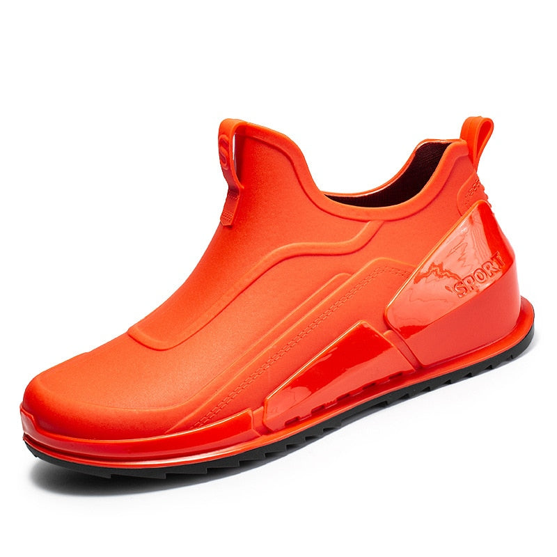 Men Fishing Shoes Waterproof Rain Non-Slip Lightweight Comfortable Rubber