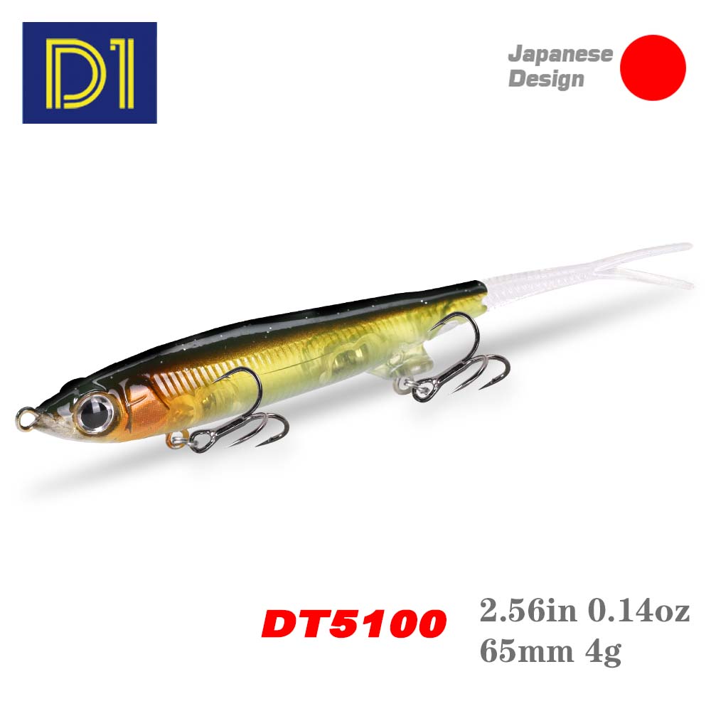 D1 Jerkbait Top water 65mm 4g Long Casting Suspending