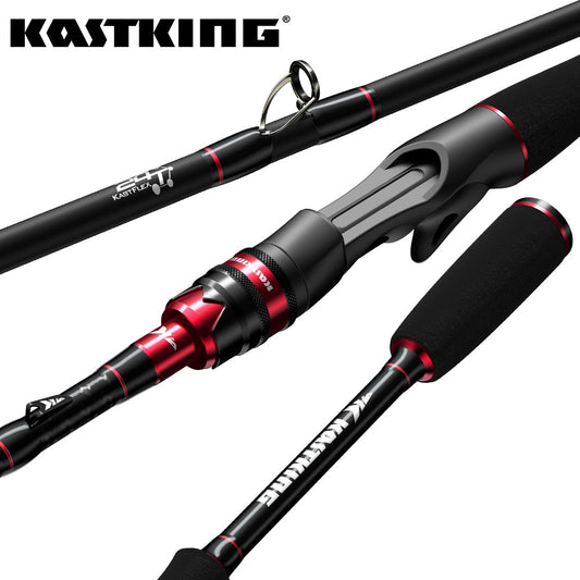 KastKing Max Steel Rod Carbon Spinning Casting Fishing Rod with  Baitcasting Rod