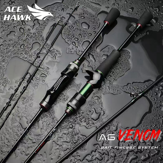 AG Venom BFS - Bait Finesse System 6'8" Light Power/Medium Fast Action High Modulus Graphite Rod