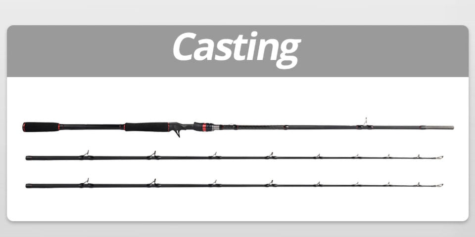 KastKing Max Steel Rod Carbon Spinning or Casting Fishing Rod - Good Baits