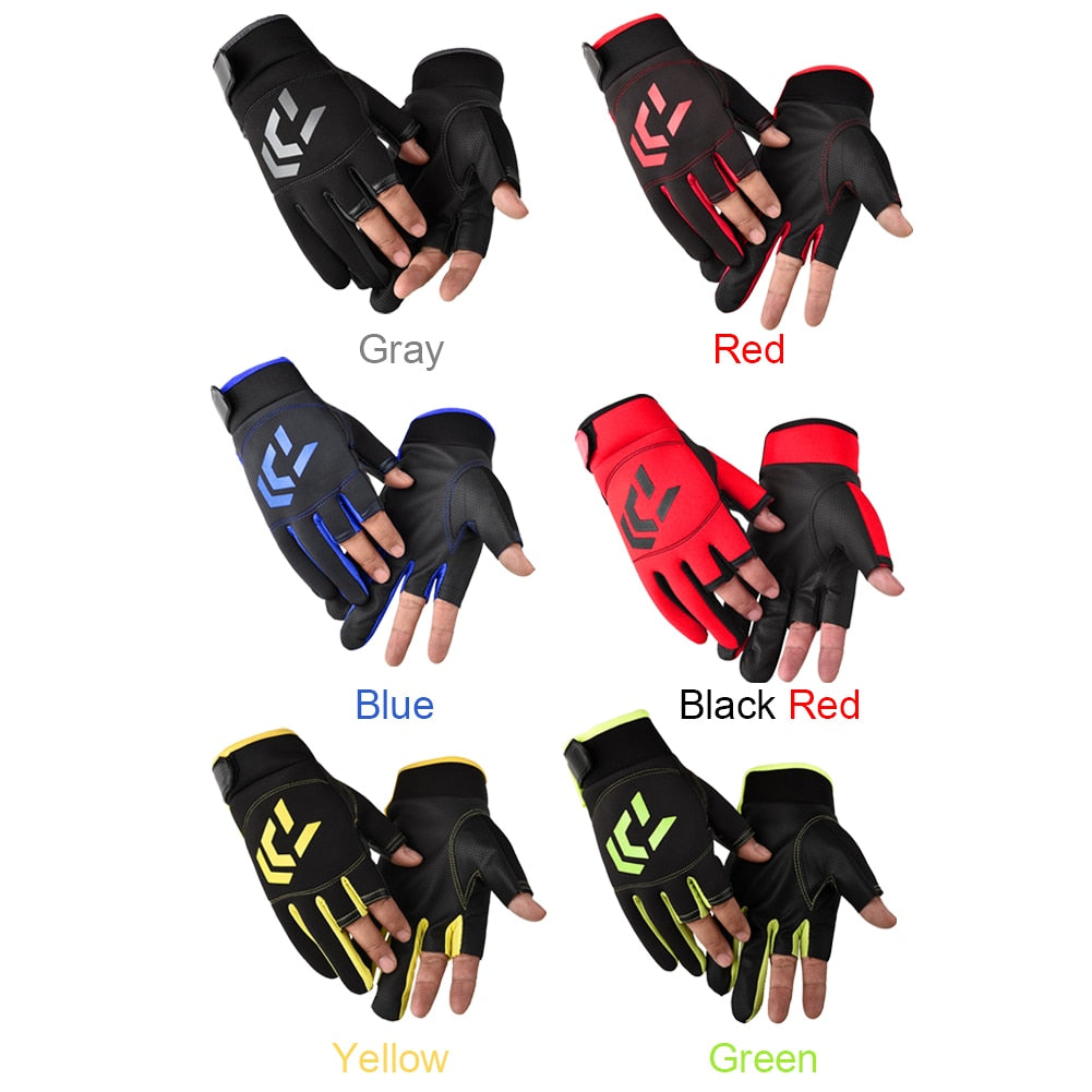 Anti-Slip Fishing Gloves Wear-resistant Summer Outdoor Breathable Angling Cycling Sports Gloves Fishing Apparel