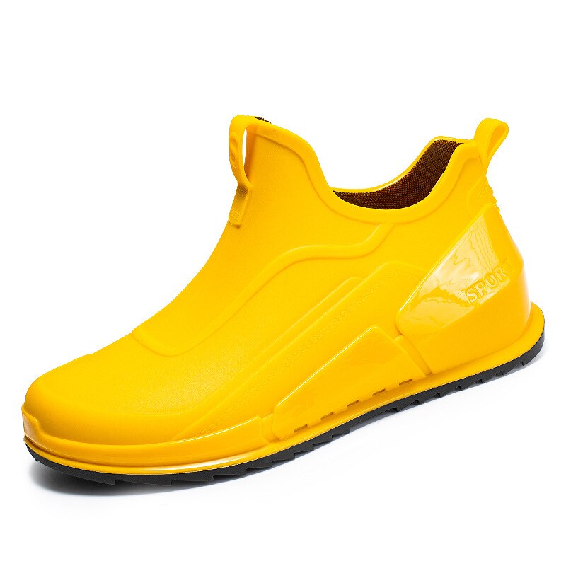 Men Fishing Shoes Waterproof Rain Non-Slip Lightweight Comfortable Rubber